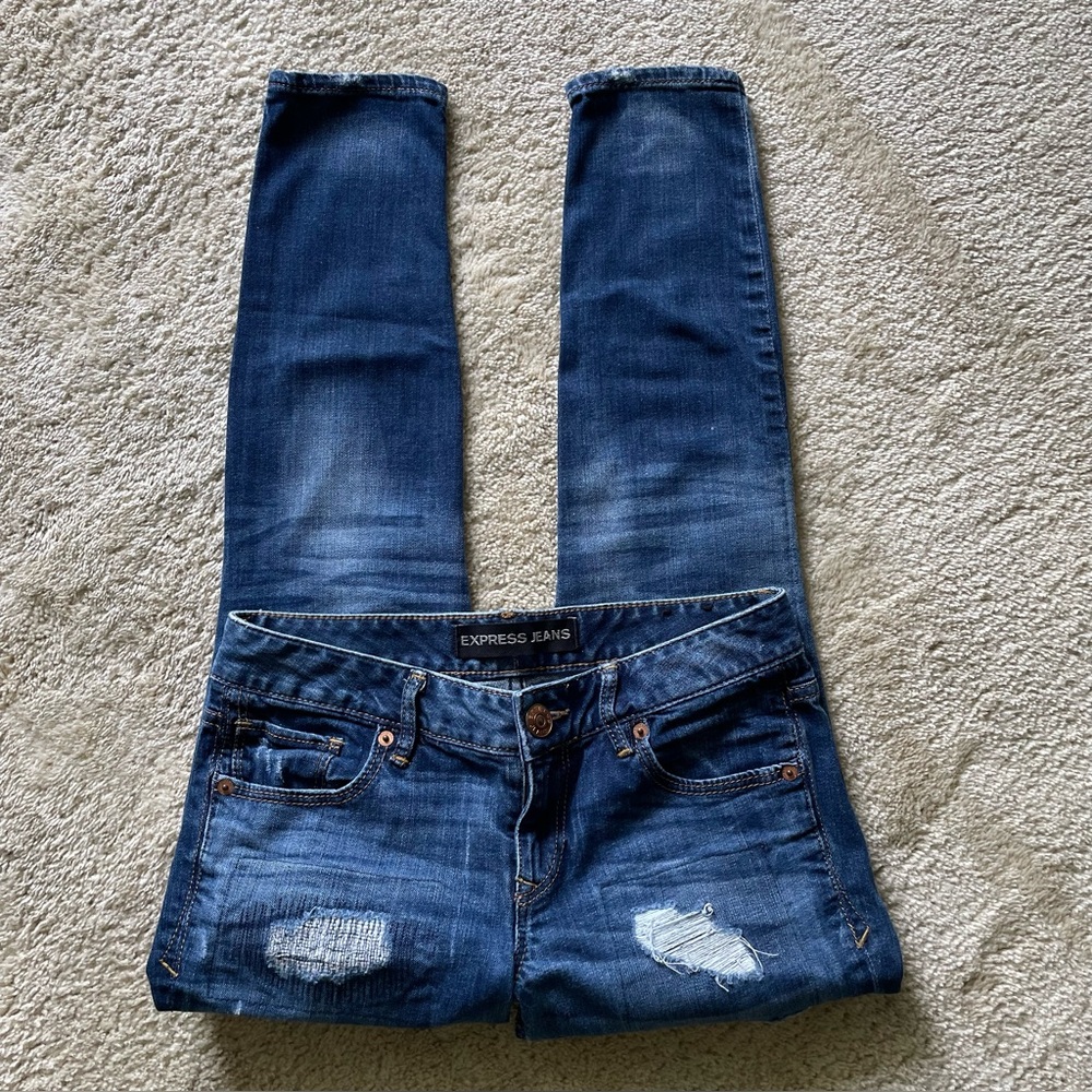 Express Stella Low Rise Ankle Legging Jeans Size 2